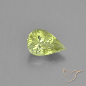 Chrysobéryl Jaune clair naturelle En forme de poire, 1.19 ct, VVS