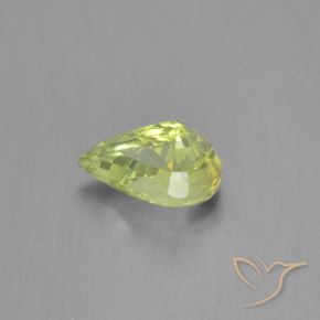 Chrysobéryl Jaune clair naturelle En forme de poire, 1.19 ct, VVS