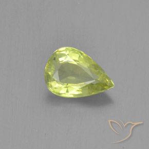 1.09ct Naturel Jaune citron léger Chrysobéryl, En forme de poire, VVS