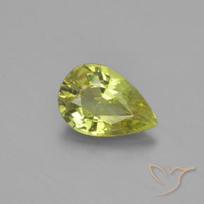 1.13ct Naturel Jaune moyen Chrysobéryl, En forme de poire, VVS-VS