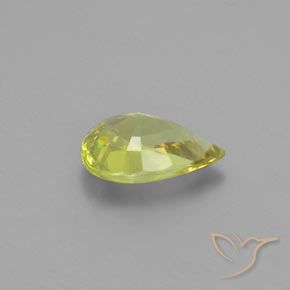Chrysobéryl Jaune moyen naturelle En forme de poire, 1.13 ct, VVS-VS