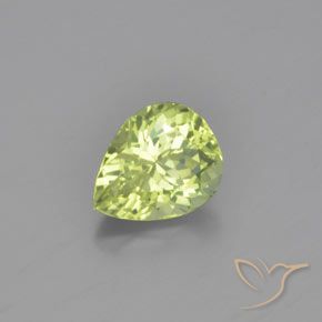 Chrysobéryl Jaune clair naturelle En forme de poire, 1.12 ct, VVS