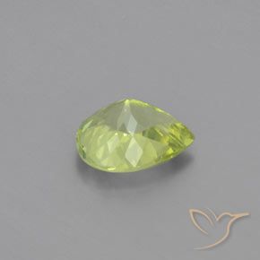 Chrysobéryl Jaune clair naturelle En forme de poire, 1.12 ct, VVS