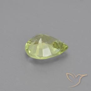Chrysobéryl Vert chaud et terreux naturelle En forme de poire, 1.15 ct, VVS