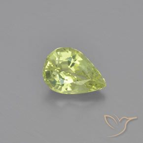 1.02ct Naturel Jaune clair Chrysobéryl, En forme de poire, VVS