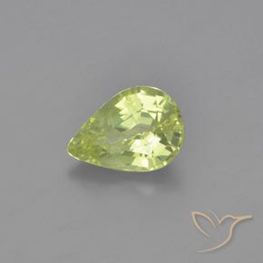 Chrysobéryl Jaune clair naturelle En forme de poire, 1.02 ct, VVS