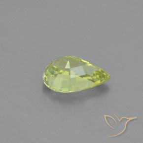 Chrysobéryl Jaune clair naturelle En forme de poire, 1.02 ct, VVS