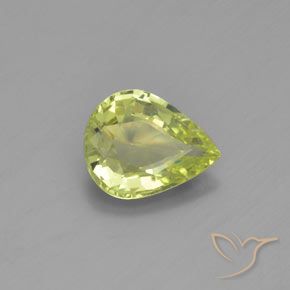 Chrysobéryl Jaune moyen naturelle En forme de poire, 1.01 ct, VVS
