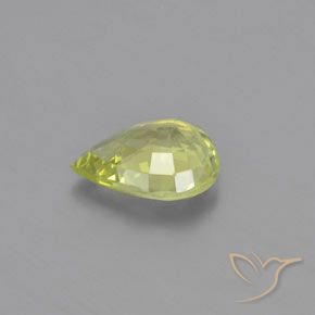 Chrysobéryl Jaune moyen naturelle En forme de poire, 1.01 ct, VVS
