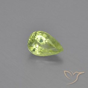 Chrysobéryl Vert clair naturelle En forme de poire, 1.08 ct, VVS-VS