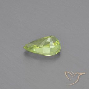 Chrysobéryl Vert clair naturelle En forme de poire, 1.08 ct, VVS-VS