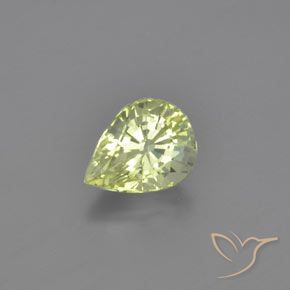 Chrysobéryl Jaune citron naturelle En forme de poire, 1.09 ct, VVS