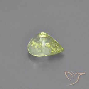 Chrysobéryl Jaune citron naturelle En forme de poire, 1.09 ct, VVS