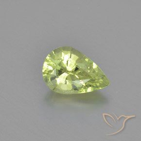 1.26ct Naturel Vert chaud Chrysobéryl, En forme de poire, VVS