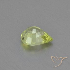 Chrysobéryl Vert jaunâtre naturelle En forme de poire, 1.18 ct, VVS