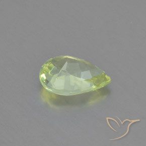 Chrysobéryl Vert citron naturelle En forme de poire, 1.05 ct, VVS