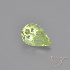 1.13ct Naturel Vert moyen Chrysobéryl, En forme de poire, VVS-VS