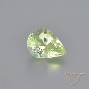 1.20ct Naturel Vert jaune léger Chrysobéryl, En forme de poire, VVS