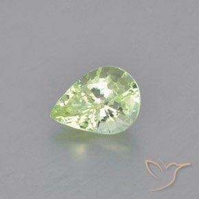Chrysobéryl Vert jaune léger naturelle En forme de poire, 1.20 ct, VVS