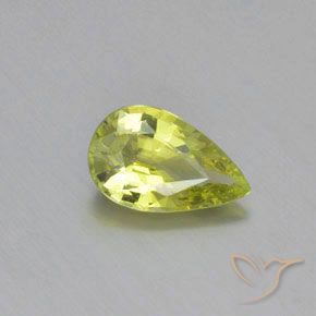 1.03ct Naturel Jaune citron Chrysobéryl, En forme de poire, VVS