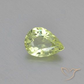 1.14ct Naturel Jaune citron léger Chrysobéryl, En forme de poire, VVS