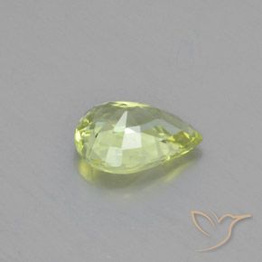 Chrysobéryl Jaune citron léger naturelle En forme de poire, 1.14 ct, VVS