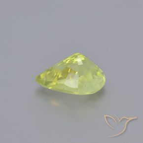 Chrysobéryl Jaune citron naturelle En forme de poire, 1.18 ct, VS