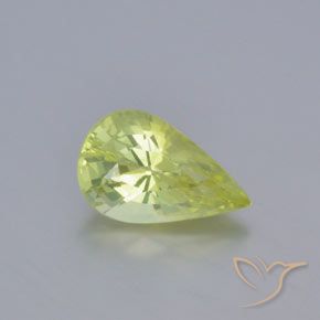 1.10ct Naturel Jaune citron léger Chrysobéryl, En forme de poire, VVS