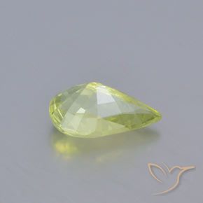 Chrysobéryl Jaune citron léger naturelle En forme de poire, 1.10 ct, VVS