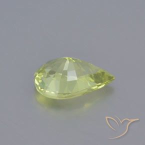 Chrysobéryl Jaune citron léger naturelle En forme de poire, 1.27 ct, VVS