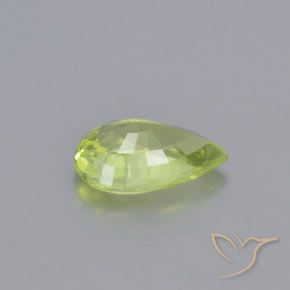 Chrysobéryl Jaune citron léger naturelle En forme de poire, 0.99 ct, VVS