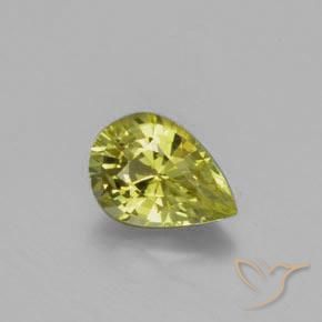 1.02ct Naturel Jaune verdâtre Chrysobéryl, En forme de poire, VVS