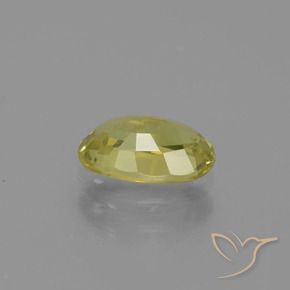 Chrysobéryl Jaune moyen naturelle ovale, 1.15 ct, VVS-VS