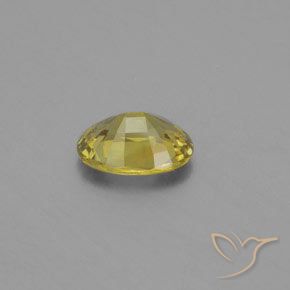 Chrysobéryl Jaune clair naturelle ovale, 1.22 ct, VVS