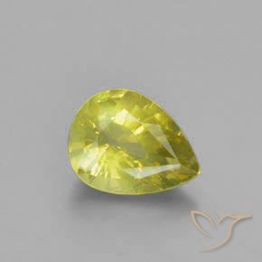 1.29ct Naturel Jaune verdâtre Chrysobéryl, En forme de poire, VS