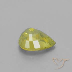 Chrysobéryl Jaune verdâtre naturelle En forme de poire, 1.29 ct, VS