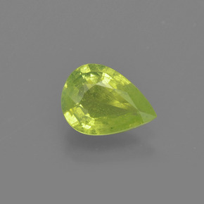 Chrysobéryl Vert Doré naturelle En forme de poire, 0.99 ct, VS