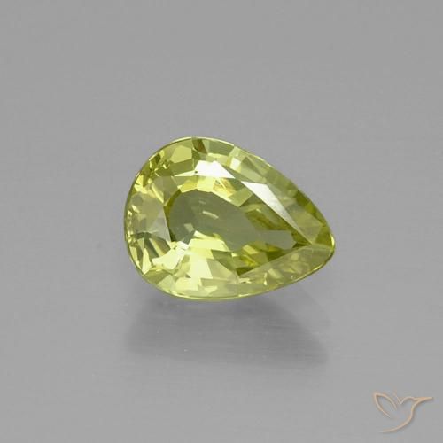 1.47ct Naturel Jaune moyen Chrysobéryl, En forme de poire, VVS