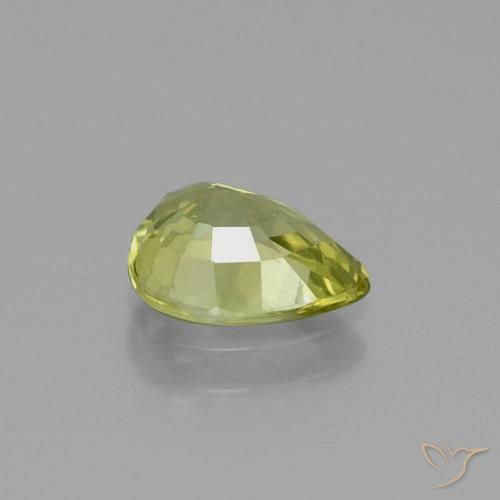 Chrysobéryl Jaune moyen naturelle En forme de poire, 1.47 ct, VVS