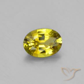 Chrysobéryl Jaune clair naturelle ovale, 1.01 ct, VVS-VS