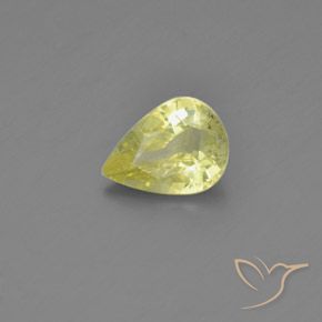 Chrysobéryl Jaune moyen naturelle En forme de poire, 1.31 ct, VS