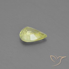 Chrysobéryl Jaune moyen naturelle En forme de poire, 1.31 ct, VS