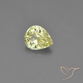 1.09ct Naturel Jaune citron Chrysobéryl, En forme de poire, VVS-VS