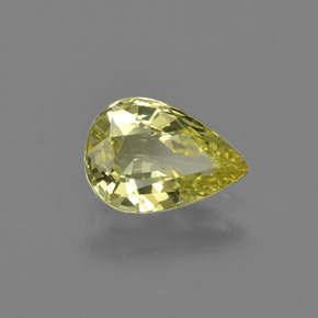 Chrysobéryl Jaune moyen naturelle En forme de poire, 1.31 ct, VS-SI