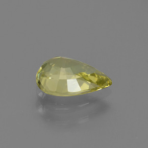 Chrysobéryl Jaune moyen naturelle En forme de poire, 1.31 ct, VS-SI