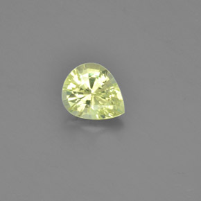 Chrysobéryl jaune naturelle en forme de poire, 1,12 ct, VVS-VS