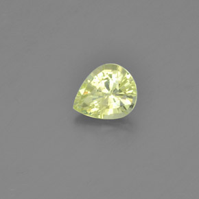 Chrysobéryl jaune naturelle en forme de poire, 1,12 ct, VVS-VS