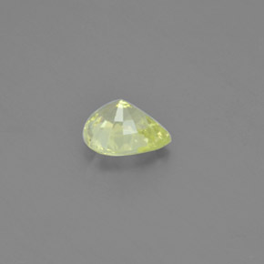 Chrysobéryl jaune naturelle en forme de poire, 1,12 ct, VVS-VS