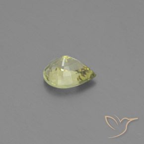 Chrysobéryl Jaune moyen naturelle En forme de poire, 1.26 ct, VVS