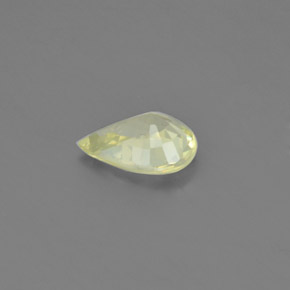 Chrysobéryl jaune naturelle en forme de poire, 1,39 ct, VVS